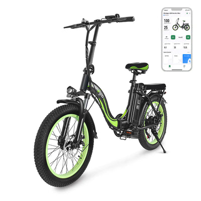 Windgoo E20 Urban Commuter Smart Electric Bike Support Mobile APP 20 Inch Mountain Tires